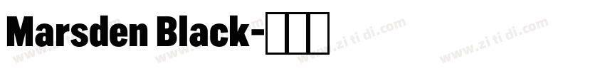 Marsden Black字体转换 Marsden Black字体转换